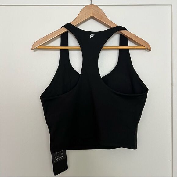 Fabletics Women Anywhere Built-In-Bra Tank Size L Large Black Activewear Gym NWT - Picture 3 of 10